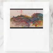 Rectangulaire Sticker à tortue dragon (Sac)