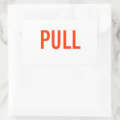 Rectangulaire Sticker à traction (Sac)