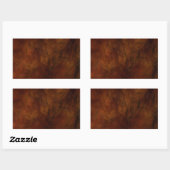 Rectangulaire Sticker Abstrait en marbre rouge (Feuille)