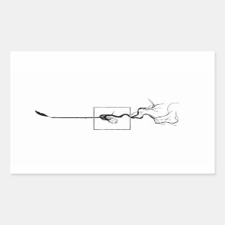 Rectangulaire Sticker Acorn Sprout