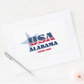 Rectangulaire Sticker Alabama My Home State (Enveloppe)