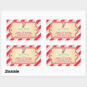 Rectangulaire Sticker alimentaire de rennes magiques - Rectangle (Feuille)