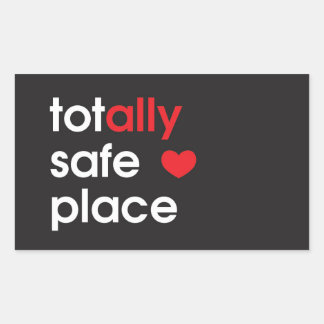 Rectangulaire Sticker Ally "Totalement Sûr"