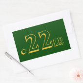 Rectangulaire Sticker Ammo .22lr (Enveloppe)