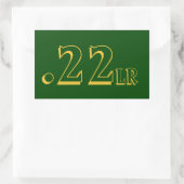 Rectangulaire Sticker Ammo .22lr (Sac)