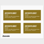 Rectangulaire Sticker anthropologue Witty (Feuille)
