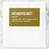 Rectangulaire Sticker anthropologue Witty (Sac)