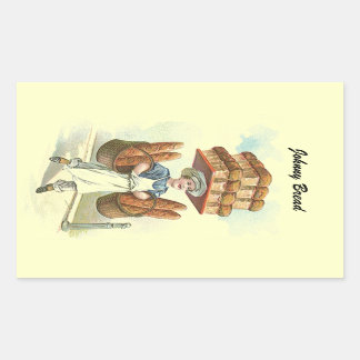 Rectangulaire Sticker Antique Fun Pain Baker Chef Personnaliser