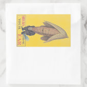 Rectangulaire Sticker Antique trhopomorphale Pun de maïs de Vegg (Sac)