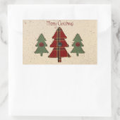 Rectangulaire Sticker Arbre de Noël (Sac)