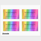 Rectangulaire Sticker Arc-en-ciel (Feuille)