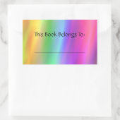 Rectangulaire Sticker Arc-en-ciel (Sac)