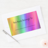 Rectangulaire Sticker Arc-en-ciel (Enveloppe)