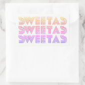 Rectangulaire Sticker arc-en-ciel "Sweet As" (Sac)