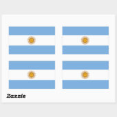 Rectangulaire Sticker Argentine (Feuille)