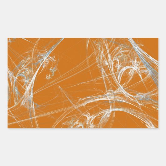 Rectangulaire Sticker Arrière - plan Fractal Spider Web (Devant)