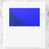 Rectangulaire Sticker Arrière - plan Royal Blue Fractal (Sac)