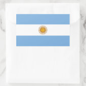 Rectangulaire Sticker au drapeau de l'Argentine (Sac)