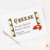 Rectangulaire Sticker au fromage maison personnalisé Modèle (Enveloppe)