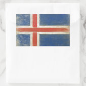 Rectangulaire Sticker avec Distressed d'Islande (Sac)