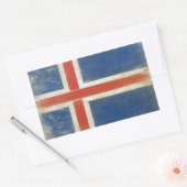 Rectangulaire Sticker avec Distressed d'Islande (Enveloppe)