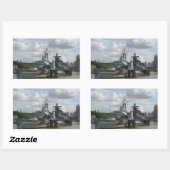 Rectangulaire Sticker Belfast HMS (Feuille)