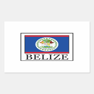 Rectangulaire sticker Belize