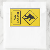 Rectangulaire Sticker Bigfoot Xing (Jaune) (Sac)