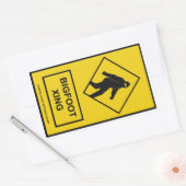 Rectangulaire Sticker Bigfoot Xing (Jaune) (Enveloppe)