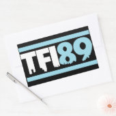 Rectangulaire Sticker bleu en Caroline TFI89 (Enveloppe)