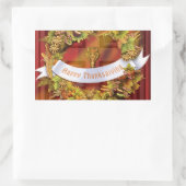 Rectangulaire Sticker bon thanksgiving (Sac)