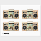 Rectangulaire Sticker Boombox Conion TC-999 (Feuille)