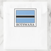Rectangulaire Sticker Botswana (Sac)
