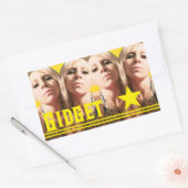Rectangulaire Sticker Bridget Yellow Star (Enveloppe)