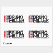 Rectangulaire Sticker Bruno Miller (Feuille)