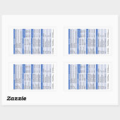 Rectangulaire Sticker Buddy Badge d'audiologie (Feuille)