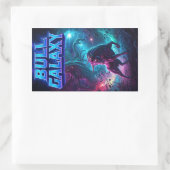 Rectangulaire Sticker Bull Galaxy 02 (Sac)