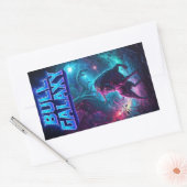 Rectangulaire Sticker Bull Galaxy 02 (Enveloppe)