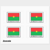 Rectangulaire sticker Burkina Faso (Feuille)