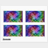 Rectangulaire Sticker Butterfly 1 (Feuille)