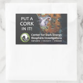 Rectangulaire Sticker C-DEBI - Mettez un CORK dedans (Sac)