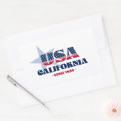 Rectangulaire Sticker California My Home State (Enveloppe)