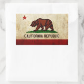 Rectangulaire Sticker californien (Sac)