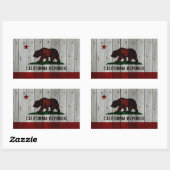 Rectangulaire Sticker californien (Feuille)