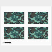 Rectangulaire Sticker Camouflage Militaire (Feuille)