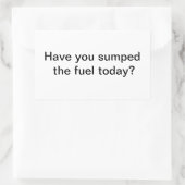 Rectangulaire Sticker carburant (Sac)