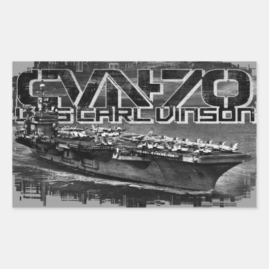 Rectangulaire Sticker Carl Vinson (Devant)