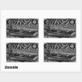 Rectangulaire Sticker Carl Vinson (Feuille)