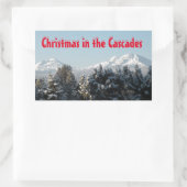 Rectangulaire Sticker Cascade Mountain (Sac)