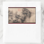 Rectangulaire Sticker chinois pour le nouvel an 2024 (Sac)